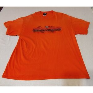 Harley Davidson Motorcycle Orange Alamo City San Antonio Texas T Shirt 2XL LL